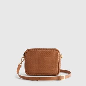 Quince Italian Leather Handwoven Crossbody